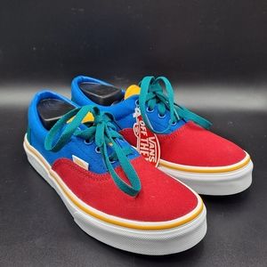 NEW Vans Era Primary Block Multicolor Lapis Blue Sneaker Shoes